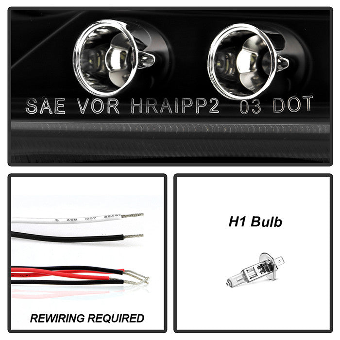 Spyder Scion TC 05-07 Projector Headlights LED Halo Black