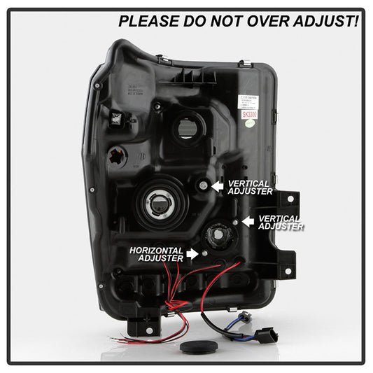 Spyder Signature 2014 Ford F-250 super Duty smoke Projector Headlights