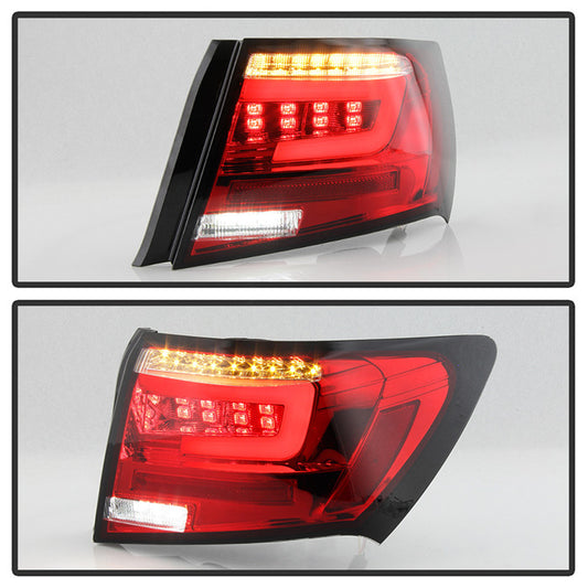 Spyder Subaru Impreza 08-2011 WRX 4DR LED tail lights red