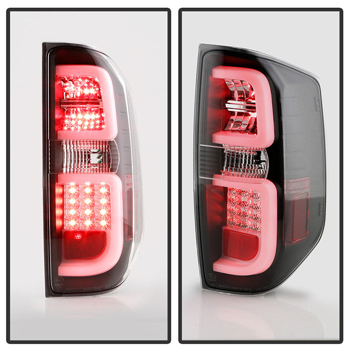 Spyder Toyota 14-19 Tundra installed LED bar tail lights black