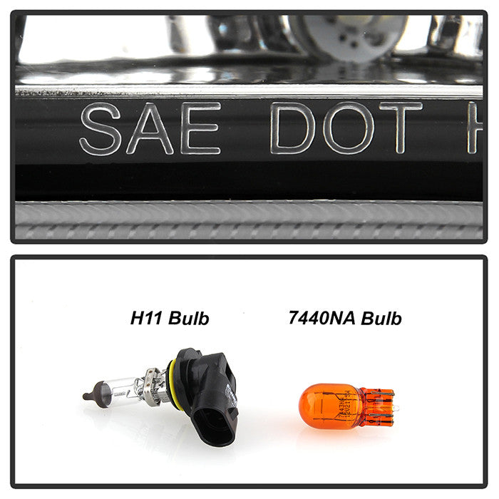 Spyder Toyota Camry 12-2014 Projector Headlights DRL Black