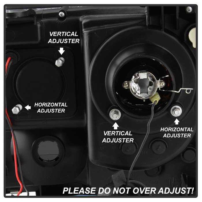 Spyder Toyota Tacoma 05-11 v2 Projector Headlights Light Bar DRL Black Smoke