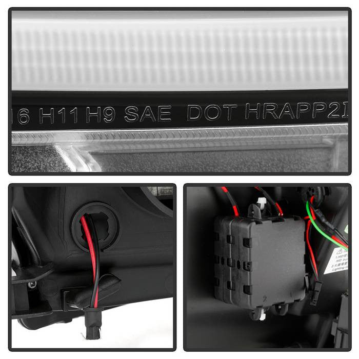 Spyder Toyota Tacoma 2016-2022 Projector Headlights Sequential Signal Black