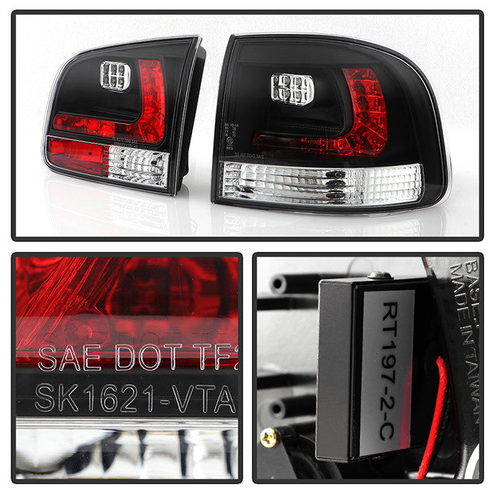 Spyder VW 2003-07 Touareg LED tail lights black