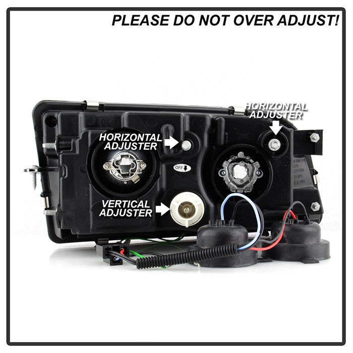 PRO-YD-VOS4097-DRL-BK Volvo S40 97-03 light adjustments adjusters