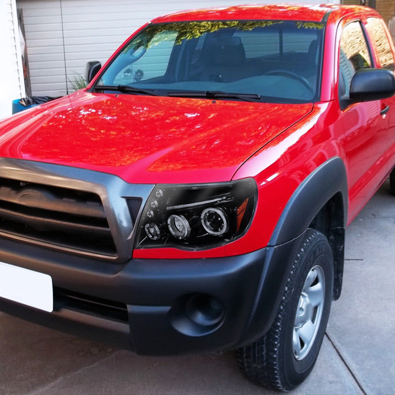 2LHP-SIV991PCSM-RS 1999-02 Chevy Silverado Projector Headlights LED Smokedd