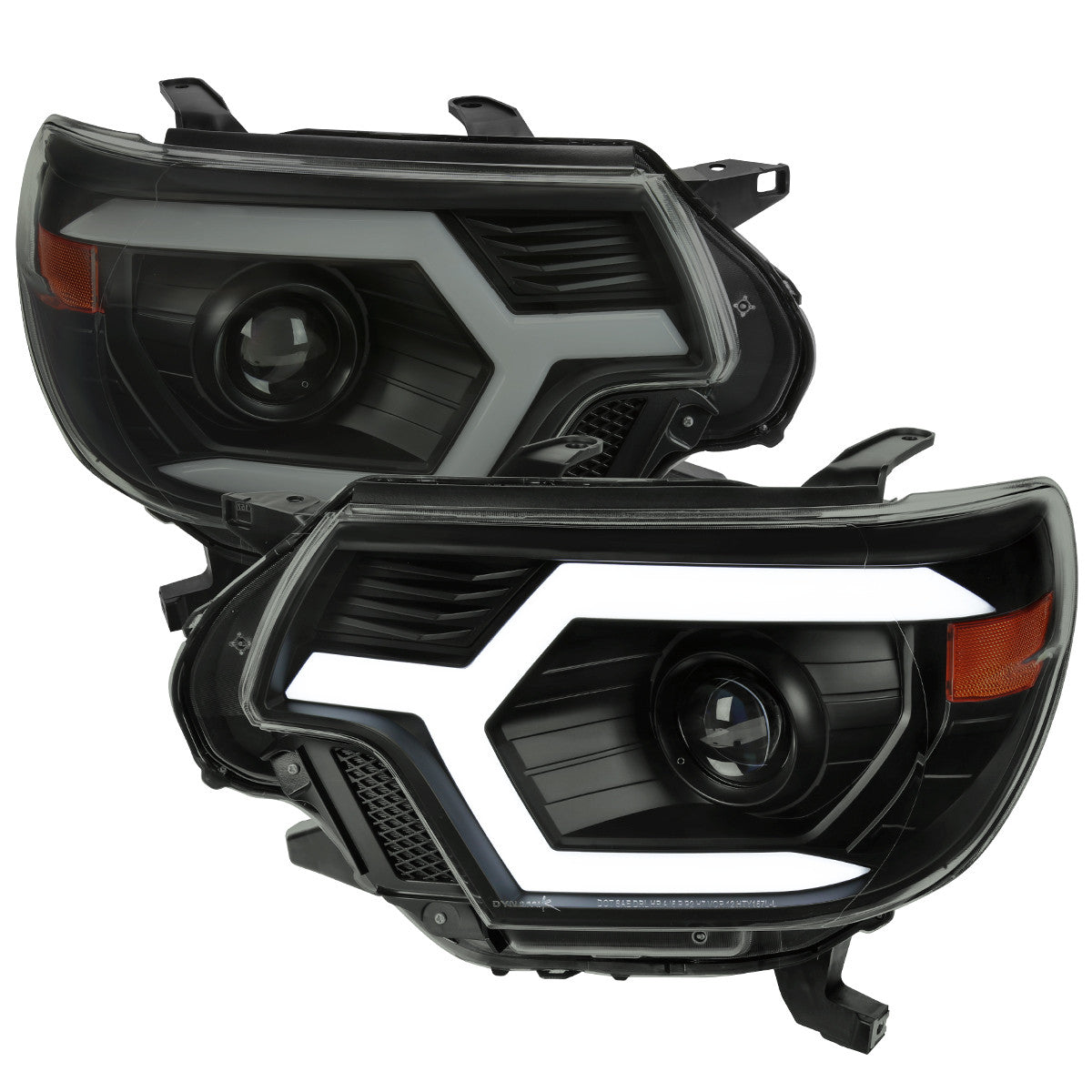Spec-D 2012-15 Tacoma LED Sequential Bar Headlights Smoked