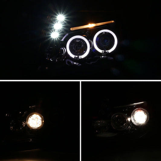 2005-2011 Tacoma Dual Halo LED Projector Spec-D Headlights Black