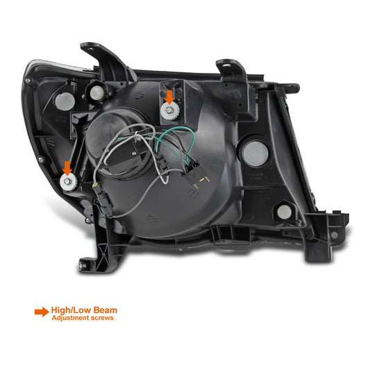 2005-2011 Toyota Tacoma Retro Projector Spec-D Headlights Chrome