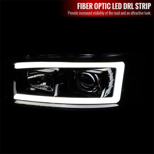 2000-2006 Yukon Denali LED Bar Projector Spec-D Headlights Black