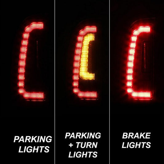 2015 Tacoma LED tail lights black from Spyder