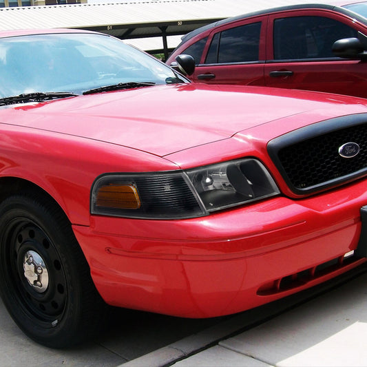 1998-2011 Ford Crown Victoria Black Spec-D Headlights Corner Lights