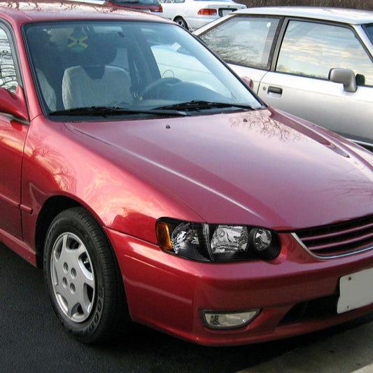 2001-2002 Toyota Corolla Black Spec-D Headlights