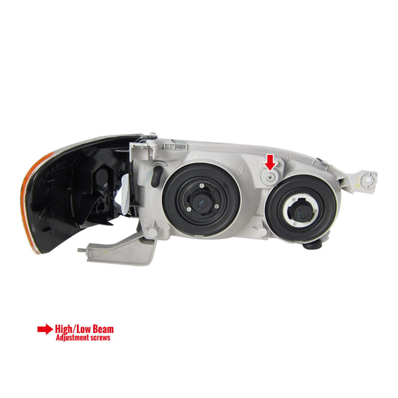 2001-02 Toyota Corolla Black Headlights