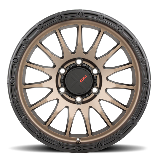 DX4 Caper 18X9 wheels Toyota Tundra Frozen Bronze Blk Lip 4x4 rims