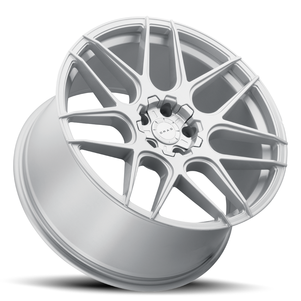 drag dr 87 wheels 17x7 5 5x112 5x120 et38 silver rims Side View Wheel