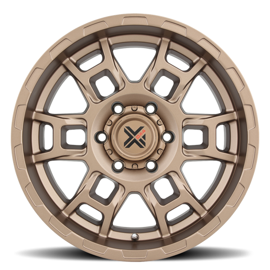DX4 Beast 17x8.5 wheels 6x114.3 Frozen Bronze 4x4 rims
