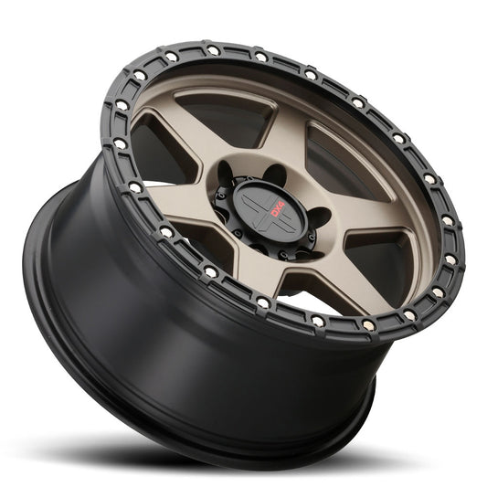 DX4 17x8.5 Recon 6x114.3 0 66.1 Matte Bronze/ Blk Ring 4x4 wheels X1078545066MBBK