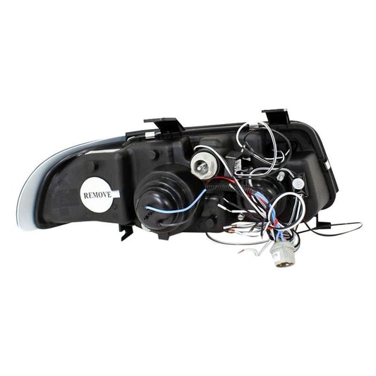 1996-1999 Audi A4 S4 Halo Projector Spec-D Headlights Black