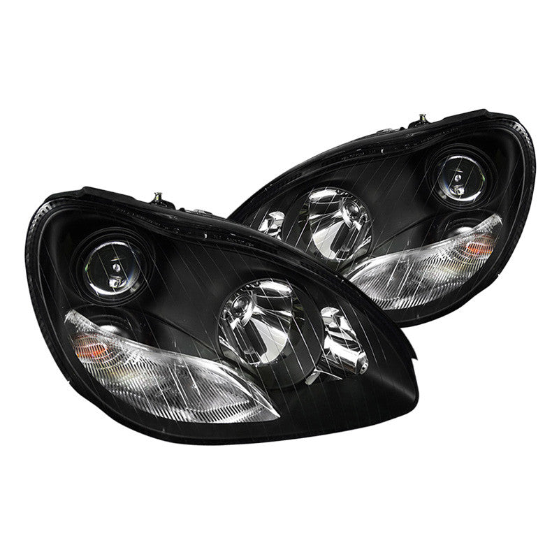 Spec-D 00-06 Mercedes W220 S-Class Projector Black Headlights