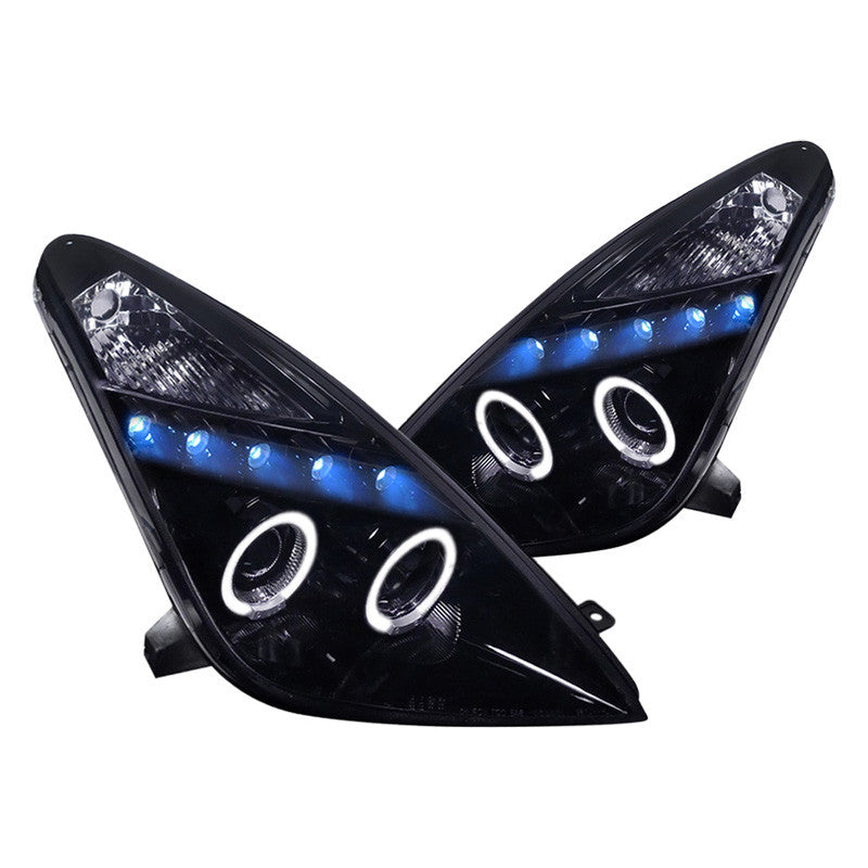 Spec-D 00-05 Toyota Celica Projector Black Headlights Smoked Lens