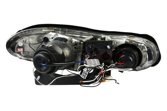1998-2002 Chevy Camaro Halo Projector Spec-D Headlights Chrome