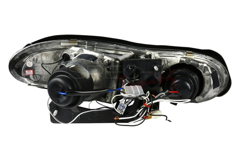 1998-2002 Chevy Camaro Halo Projector Spec-D Headlights Chrome