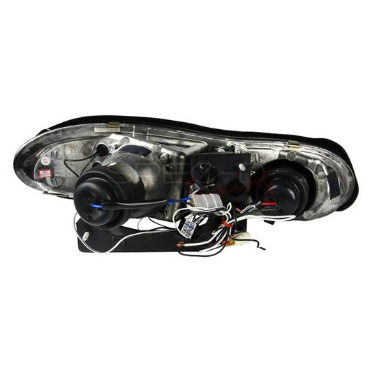 1998-2002 Chevy Camaro Halo Projector Spec-D Headlights Black