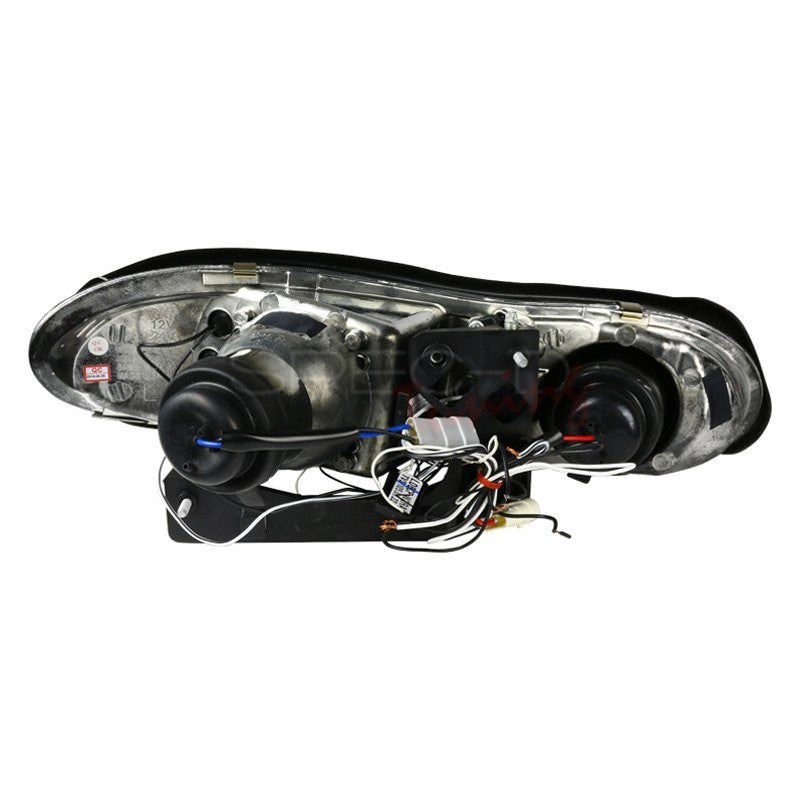 1998-2002 Chevy Camaro Halo Projector Spec-D Headlights Black