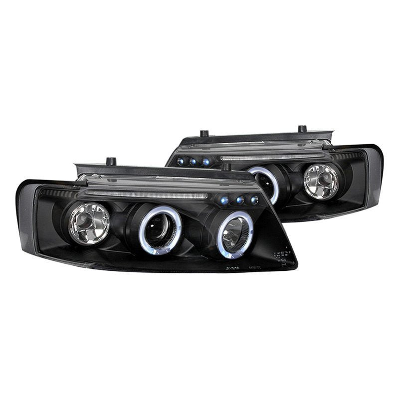 Spec-D 97-00 VW Passat Halo Projector Headlights Black