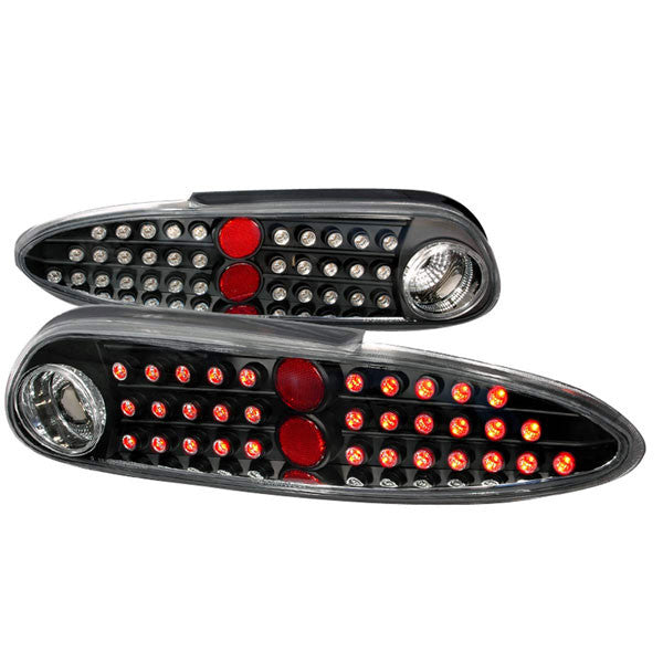 Spec-D 93-02 Chevrolet Camaro LED Tail Lights Black