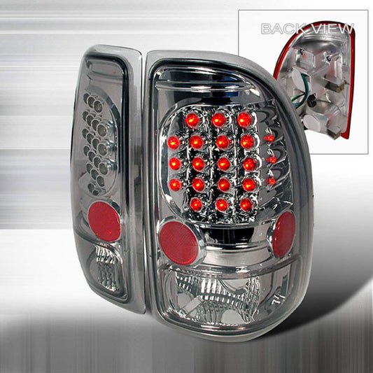 1997-2004 Dodge Dakota LED Spec-D Tail Lights Smoked