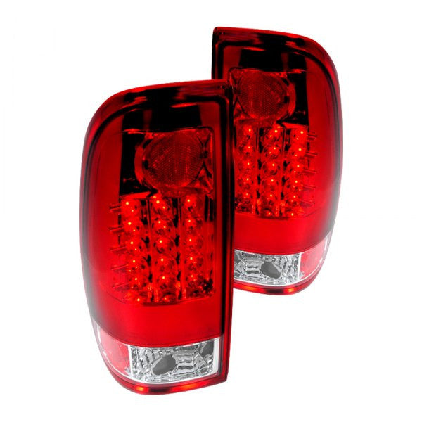 Spec-D 97-03 Ford F150 LED Tail Lights Red