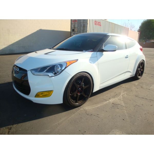 Megan racing Coilovers Installed on a Hyundai Veloster