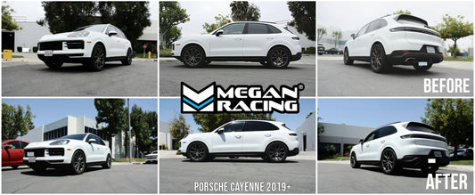 installed on lowered dropped Porsche Cayenne 2019+ (EXC: GTS, Hybrid) Lowering Springs - MR-LS-PC19