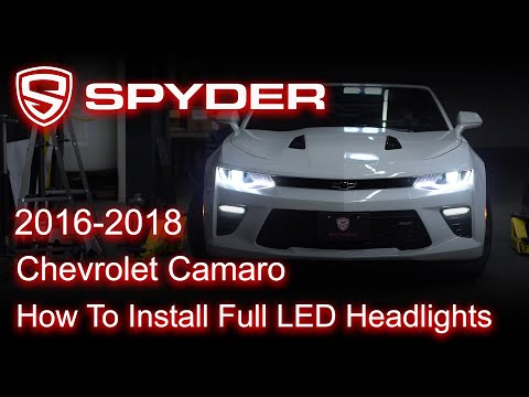 Spyder Auto Installation: 2016-2018 Chevrolet Camaro Headlight install (APEX series )