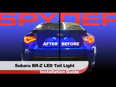Spyder Auto Installation: 2012-14 Scion FRS FR-S Subaru BRZ Light Tube LED Tail Lights