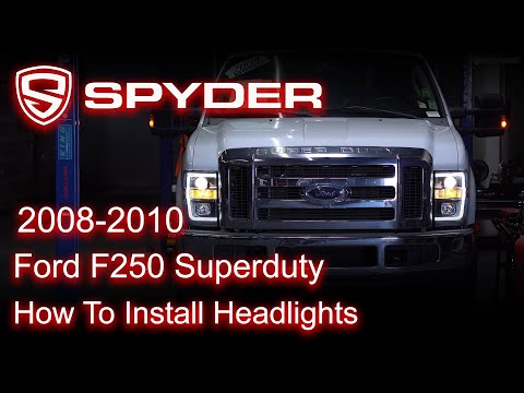 Spyder Auto Installation: 2008-2010 Ford F-250 Headlight Non Switchback