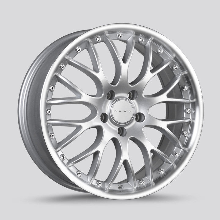 Drag DR-75 Wheels 20X8.5 5x120 Siliver Machined Lip Rims DR752085233074S