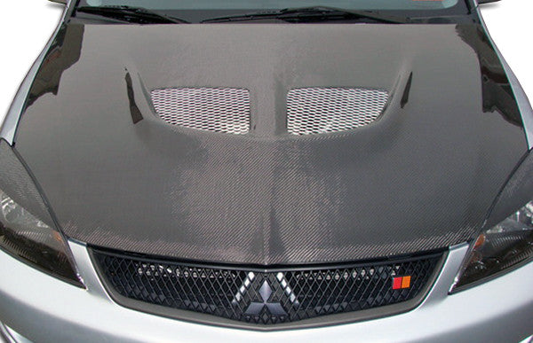 2004-2007 Mitsubishi Lancer Carbon Creations Evo Hood