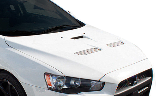 Duraflex 08-14 Mitsubishi Lancer / Lancer Evolution 10 Evo X Look Hood