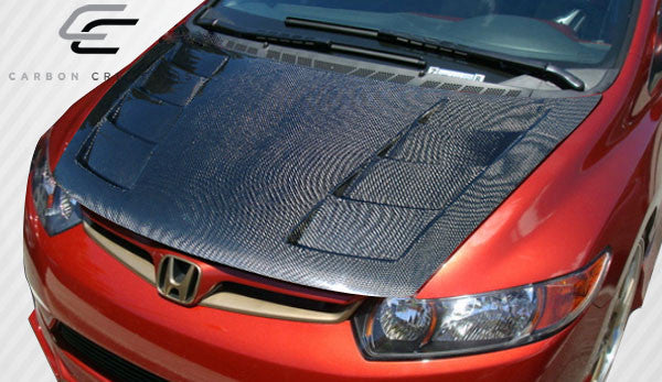 2006-2011 Honda Civic 2DR Carbon Creations Hot Wheels Hood