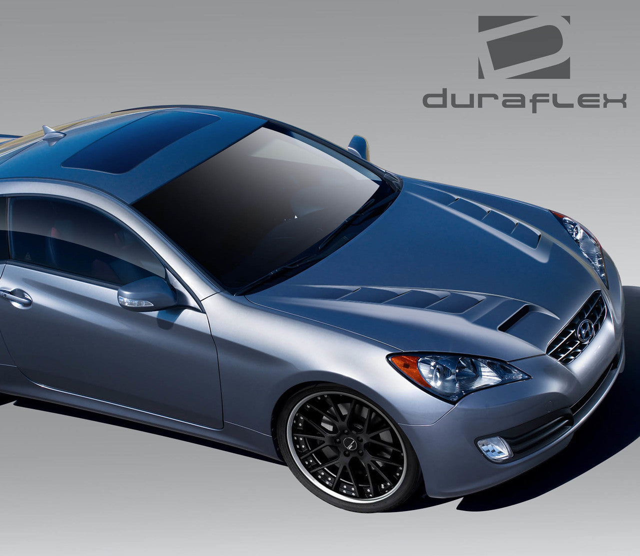 Duraflex 10-12 Hyundai Genesis 2DR RS-1 hood kit