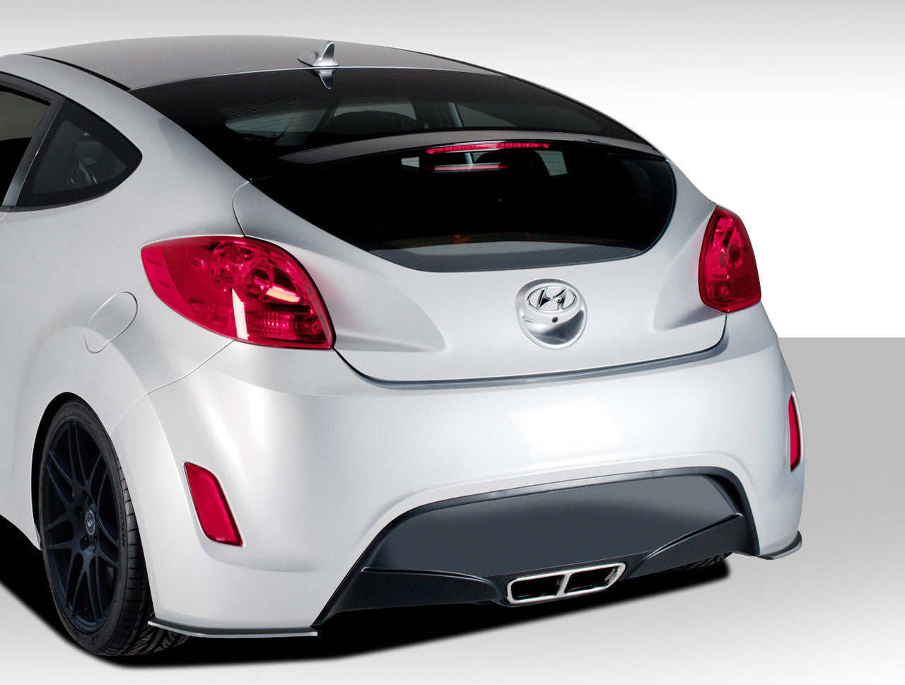 Duraflex 12-14 Hyundai Veloster GT Racing Rear Splitters Kit