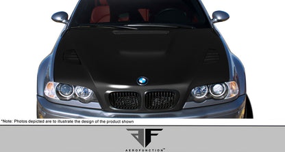 Carbon Creations 2001-2006 BMW M3 E46 Carbon AF-2 Hood ( carbon fiber )- 1 Piece