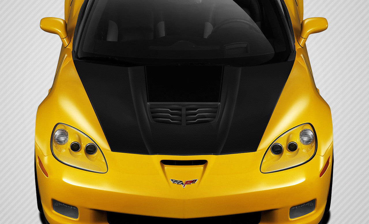 Carbon Creations 2005-2013 Chevrolet Corvette C6 Stingray Z Hood - 1 Piece