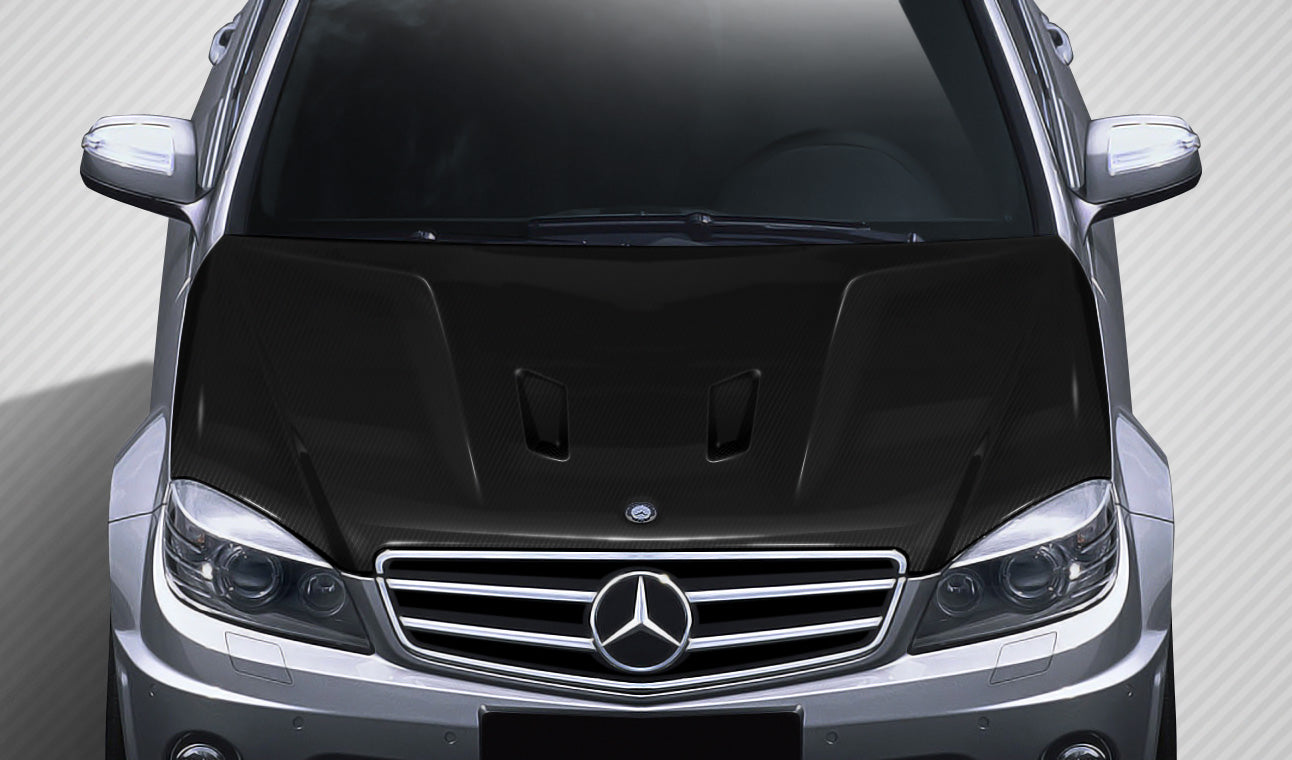 Carbon Creations 08-11 Mercedes C63 W204 CF Black -Series type Hood