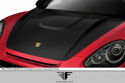 Carbon Creations 2011-2014 Porsche Cayenne Carbon AF-3 Hood ( carbon fiber) - 1 Piece