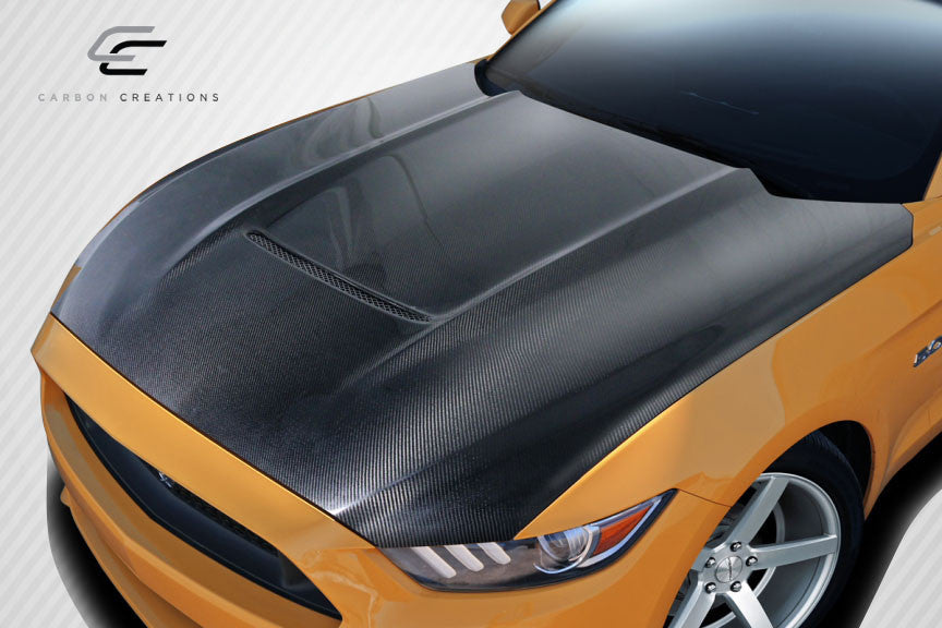 Carbon Creations 2015-2017 Ford Mustang GT350 Look Hood - 1 Piece