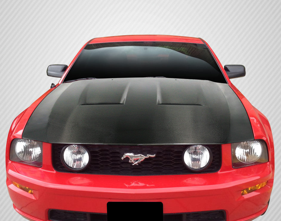 Carbon Creations 2005-2009 Ford Mustang DriTech CVX Hood - 1 Piece